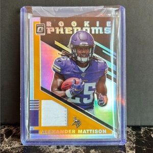 Alexander Mattison PLAYER WORN Patch /50